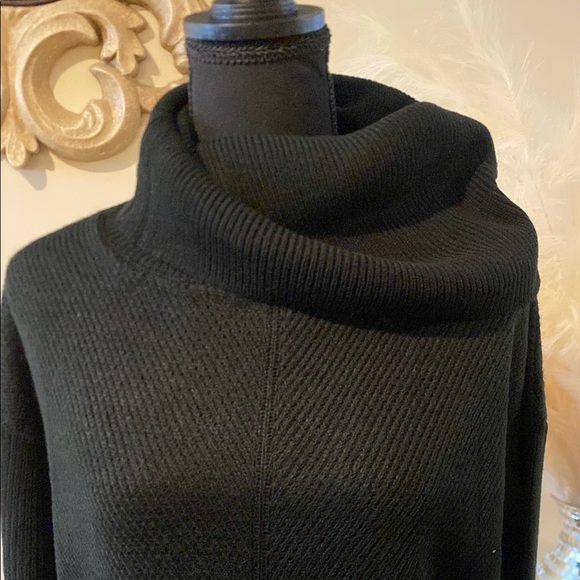 Lulu's Black Turtleneck Sweater Dress - Picture 3 of 4